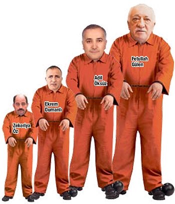 Daltonlar gibi ‘tek tip’ kıyafetle mahkemeye